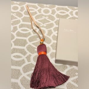 NWOT India Hicks Junkanoo Tassel - Burgandy in box